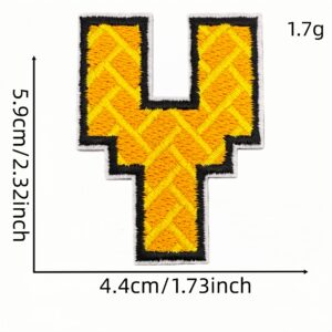 English alphabet cloth sticker y