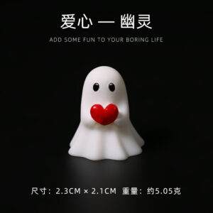 Red heart ghost