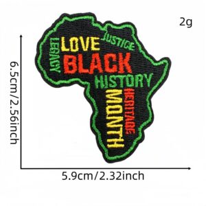 Black history month fabric patch 5#