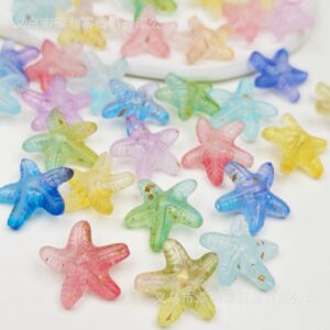 Wholesale Acrylic Starfish Loose Beads DIY Fashion Accessory for Phone Cases Car Decor Mixed Colors Gift or Resale