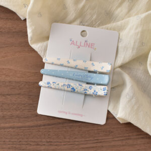 27 # Blue long duckbill clip-3pcs