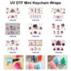 oly-535f36b2d4d9ee8cc24de7744aea65c5 Wholesale 2/4/8pcs Black Girl Art UV DTF Mini Cup Keychain Stickers