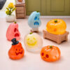 Wholesale Glow-in-the-Dark Pink Pumpkin Resin Crafts Halloween Car Ornament Desktop Decor