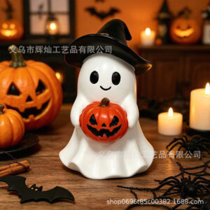 White new ghost pumpkin ornament / 10.5*10*15cm