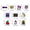 Wholesale Halloween Ghost Skull Embroidery Patches Decorative Iron-on Patches for Clothing Boutique Resale Accessory