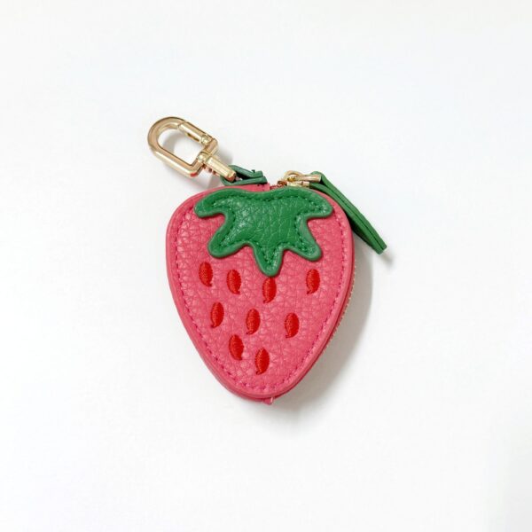 Wholesale Fruit Cartoon PU Leather Keychain Coin Purse - Decorative Bag Charm for Gift Boutique Resale