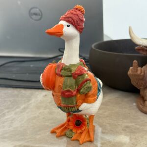 Autumn harvest pumpkin duck