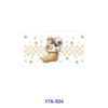 oly-53e888bc36fb584fef6cff86fff43b38 Wholesale 5pcs Christmas Theme Cute Animal Christmas Stocking Holly Snowflake Check Candy Cane Mixed Decor Prints 16oz Cup UV DTF Wraps