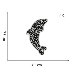 Black and white series cloth stickers 15#