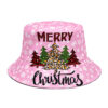 Wholesale Party Christmas Tree Printed Bucket Hat for Women Fashion Accessory