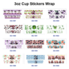 oly-5413aa96c341ee0188a3727492b04f72 Wholesale 8pcs Mixed Retro Pinup Lady Dark Villain Character Heart Playing Card Green Witch Floral Mini Cow Print 3oz Cup Stickers Wrap OLY Exclusive
