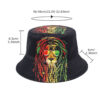 Wholesale Trendy Lion Print Fisherman Hat Sun Protection Casual Hat for Men Women