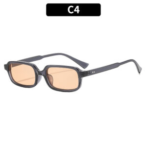 C4-transparent gray frame tea slices