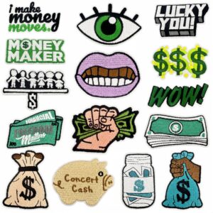 oly-5431a6bbb81a8a99d7c8e88e1b9bb4cf Wholesale Embroidered Cartoon Dollar Bill Patch Decorative Applique for Clothing DIY Gift Accessories