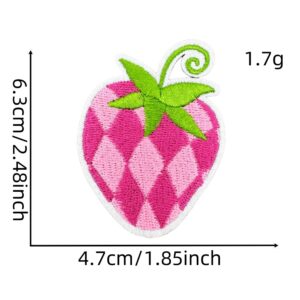 Strawberry cloth stickers 8#