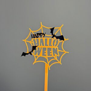1. 3mm thick acrylic is about 10cm wide / Happy halloween spider web bat