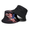 Wholesale Flag Eagle Print Fisherman Hat Casual Outdoor Sun Protection Fashion Accessory
