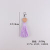 oly-5465376310fd985f2c9070ceac03049e Wholesale Bohemian Style Heart Bead Tassel Keychain Dark Green Silicone Bag Charm for Gift Party or Everyday Use