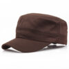 Wholesale Five Pointed Star Flat Top Cap Cotton Solid Color Unisex Adult Casual Hat