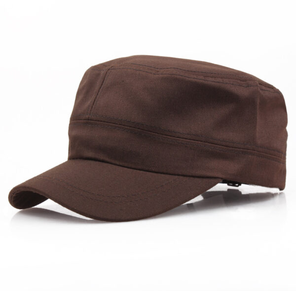 Wholesale Five Pointed Star Flat Top Cap Cotton Solid Color Unisex Adult Casual Hat