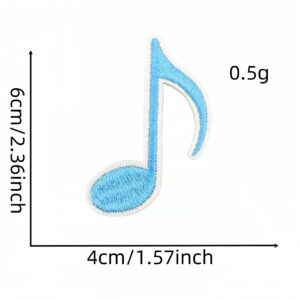 Musical note cloth sticker 20#