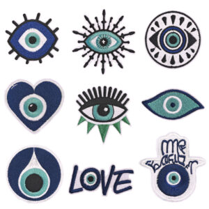 Eye embroidery cloth stickers 5#