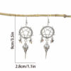 oly-547e0721a0623c7b3877550305631855 Wholesale Punk Dark Star Crow Pendant Earrings, Zinc Alloy Jewelry Accessory, Halloween Style