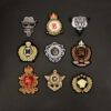Wholesale European Academy Style Crown Embroidery Metal Badge, Fashion Accessory for Everyday Wear or Gift