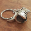 Wholesale Spartan Greek Roman Warrior Helmet Keychain Alloy White Fashion Accessory