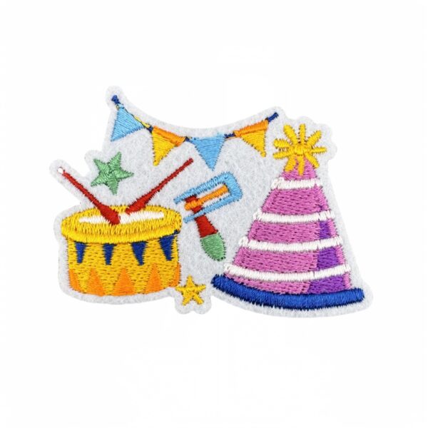 oly-54d6b2bd34f1c97f01061751e356eed3 Wholesale Cartoon Birthday Party Embroidery Patch Iron-On Applique Decorative DIY Accessory for Gift Resale
