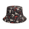 oly-54fdbc372dadd708ddbbe48f46e7541d Wholesale Black Finger Guitar Print Fisherman Hat Unisex Sunscreen Double-Sided Dome Cap Fashion Gift