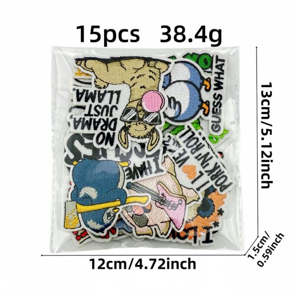 oly-551b406c27c63c4349676a4ddcc7e88d Wholesale Cartoon Animal Embroidered Patches – Shark & Shrimp Theme, Decorative Accent for Boutique Resale