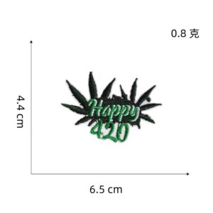 3# leaf cloth stickers
