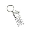 Wholesale Retro Cassette Tape Keychain Pendant Zinc Alloy Car Key Accessory