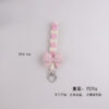 Wholesale Silicone Bow Phone Lanyard Keychain Blue Summer Everyday Car Key Accessory