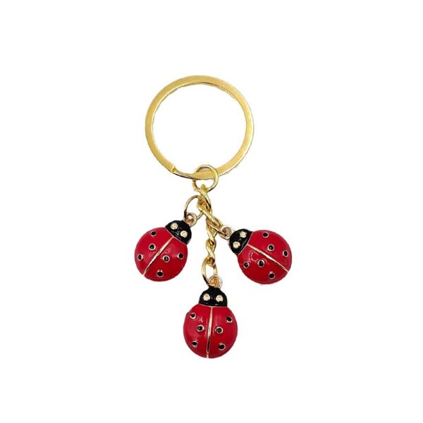 oly-5536c14e81ce8ab32b2841ccd0eee8a4 Wholesale Korean Style Ladybug Alloy Key Ring Fashion Accessory for Bags