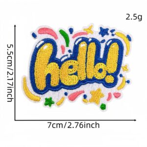 Hello hello cloth sticker 4#