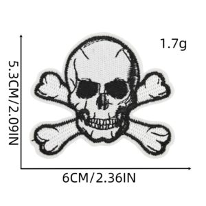 Skull cloth stickers 6#