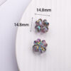 oly-5559b0f49307d249c6a8248f8447d441 Wholesale Electroplated Acrylic Clover Loose Beads for DIY Phone Chains Car Hanging Decorative Accessory