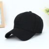 Wholesale Chic Baseball Cap with English Letters Black White Adjustable Unisex Resale