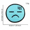oly-55727752e4df32e35b513697803c35d5 Wholesale Cartoon Expression Embroidered Patches Round Iron-On Stickers for Caps Bags Clothing Craft Supply