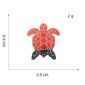 Orange series cloth stickers 10#