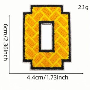 English alphabet cloth sticker o