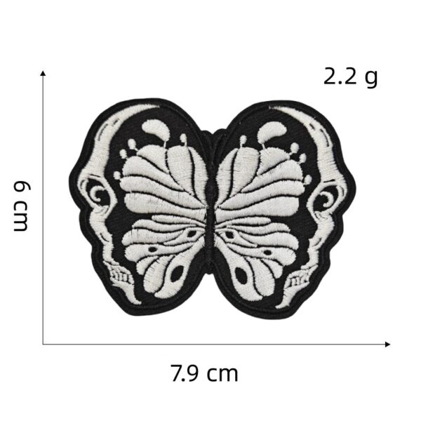 oly-55ae7e1e0fb5ff4059430286fc29926c Wholesale Trendy Skull Butterfly Embroidery Patch Fashion Accessory for Bags