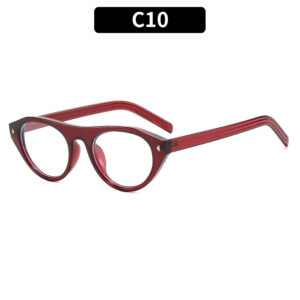 C10-transparent red frame white film