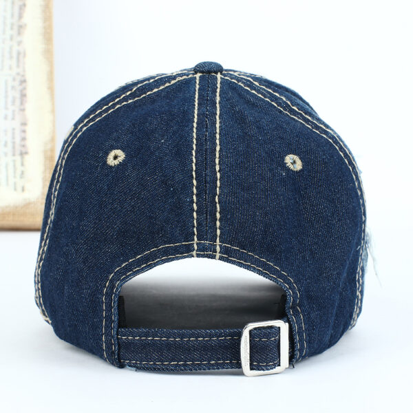 Wholesale Chic Ripped Denim Baseball Cap Breathable Adjustable Casual Outdoor Accessory