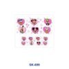 Wholesale 8pcs Love Diamond Lip Graffiti Character Clover Easter Egg Smiley Decor Mini Cup Keychain Sticker OLY Exclusive