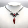 oly-55c4877f75a8dcaadad78dbe9234ea42 Wholesale Gothic Hip Hop Bat Cross Pendant Necklace Zinc Alloy Jewelry Accessory for Women and Girls