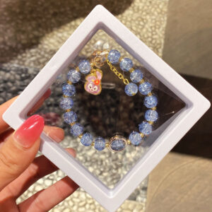 Star Dailu Deep Blue Ice Cracked Bracelet Boxed