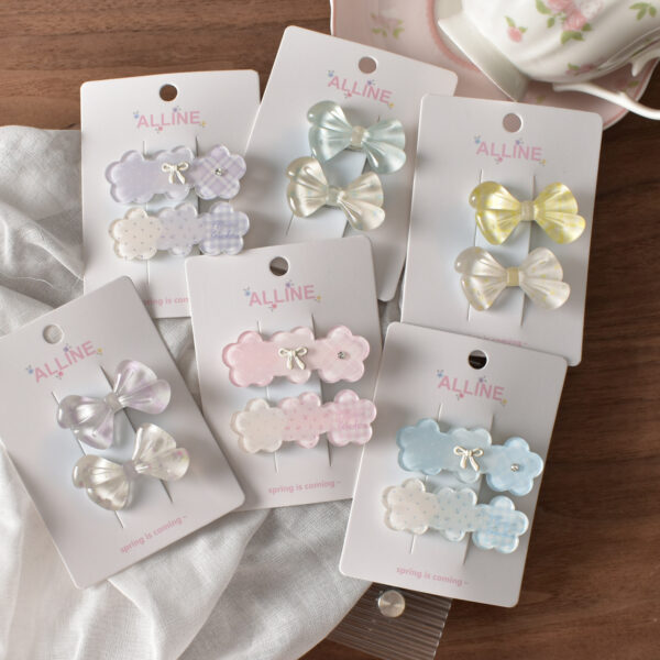 oly-55d65b68cd0bdc104c7eb6d2ef13e1fa Wholesale Acrylic Flower Hair Clips, Cute Dopamine Style, 2pcs, Fashion Accessory for Women